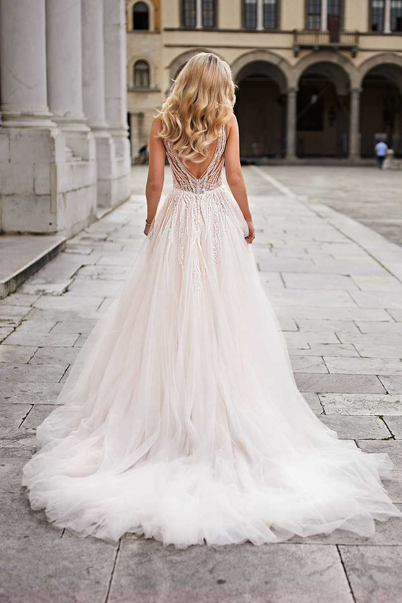 Svatby Felice - Haidi, vel. 42, romantické bohaté šaty