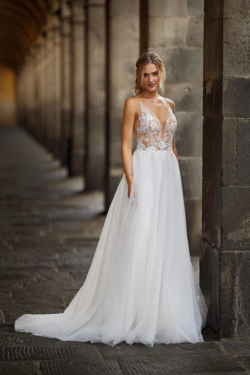 Svatby Felice - Magnum, vel. 36, romantické krajkové šaty